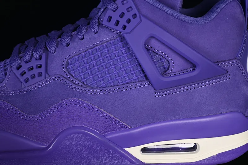 All categories Air Jordan Jordan series basketball shoes Air Jordan 4 GX foreign trade version Nigel Sylvester x Air Jordan 4 Retro "Purple" AJ4 Joe 4 joint blue brick HF4340-500